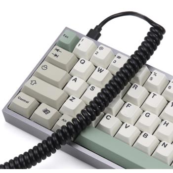 Type-C鍵盤線 螺旋線 鍵盤線 USB typec c口 電話線