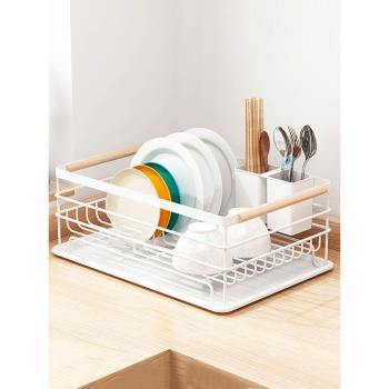 瀝水碗架廚房碗碟架瀝水架瀝碗架家用放碗水槽置物架洗碗筷濾水架