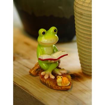 青蛙手機支架創意家居可愛動物小擺件客廳辦公室桌面懶人追劇神器