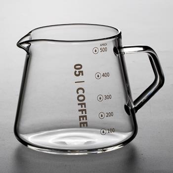 耐熱玻璃咖啡分享壺 滴漏式手沖咖啡壺耐高溫美式掛耳咖啡壺