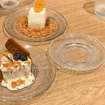 特別好看的復古玻璃盤子ins風網紅碟子家用高顏值點心蛋糕甜品盤