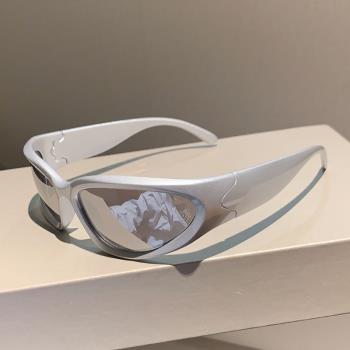 2023新款朋克蒸汽色彩多調太陽眼鏡戶外運動駕駛專用防紫外線墨鏡