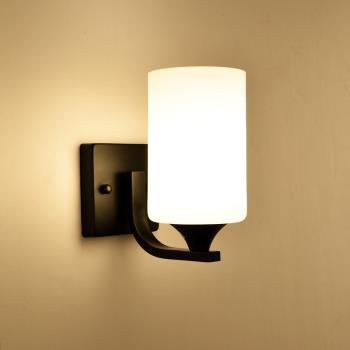 led墻壁燈美式臥室床頭燈客廳走廊樓梯壁燈過道陽臺現代簡約墻燈