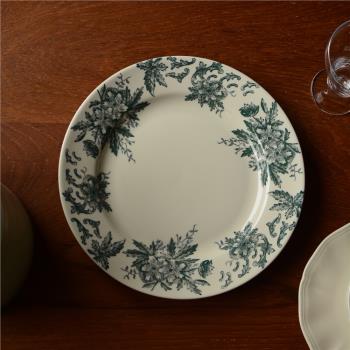 收集時光 Camus say綠海葵平盤 中古復刻 陶瓷甜品盤菜盤brunch盤
