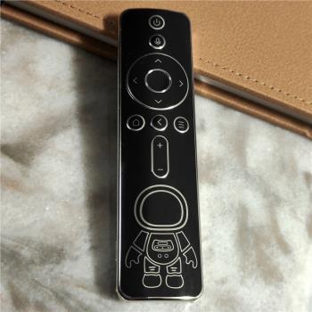 適用小米電視遙控器保護套透明硅膠盒子搖控器藍牙可愛軟殼保護殼