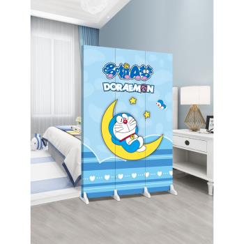 卡通兒童屏風隔斷墻客廳折疊臥室家用床邊現代簡約移動簡易幼兒園