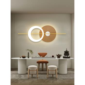 簡約客廳沙發背景墻燈北歐輕奢現代個性創意臥室書房裝飾圓形壁燈