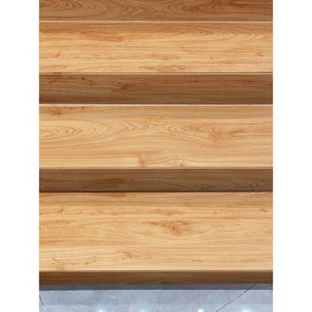 樓梯地板貼臺階木紋貼紙自粘踏步防滑墊改造踢面加厚木裝飾板地膠