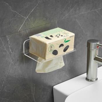 浴室廁所透明洗手間壁掛紙巾架