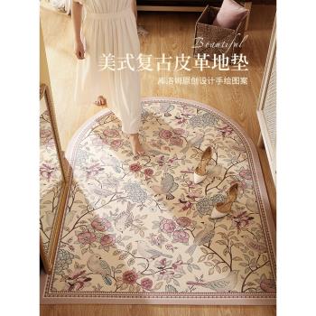 樸居入戶門地墊進門家用地毯客廳網紅美式輕奢高級復古門墊可擦洗