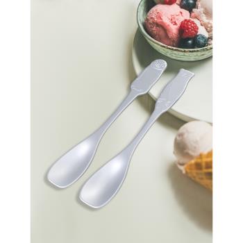 日本鋁制冰淇淋勺創意可愛咖啡雪糕勺冰激凌勺小熊企鵝甜品小勺子