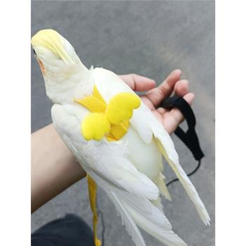 超輕款鳥外出背帶飛行繩虎皮牡丹牽引繩玄風鸚鵡放飛繩遛鳥神器