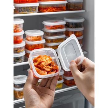 日本進口泡菜咸菜保鮮盒便攜小菜下飯菜榨菜便當盒冰箱冷藏收納盒