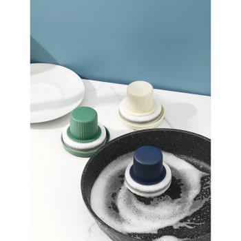 洗臉盆水槽清潔刷浴室水池帶手柄海綿刷廚房洗刷鍋神器臺面浴缸刷