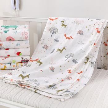 雙層純棉紗布床單柔軟親膚成人蓋毯超薄夏季蓋被床單加大2*2.2米