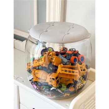 玩具收納箱可坐人神器孩子家用大容量兒童寶寶裝毛絨的透明整理盒