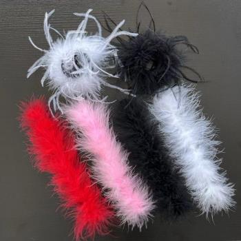 羽毛啪啪圈羽毛手環鴕鳥毛火雞毛飾品服裝配飾成人兒童都可以佩戴
