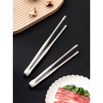 onlycook長柄烤肉夾304不銹鋼牛排夾廚房夾子鑷子燒烤食品食物夾