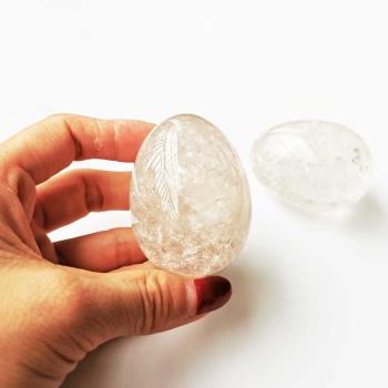 天然白水晶玉石陰戶蛋凱格爾球按摩石盆底肌保健球產后修復護陰蛋