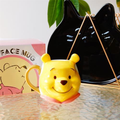日本 2018新款 pooh bear 立體小熊維尼水杯可愛造型馬克杯早餐杯