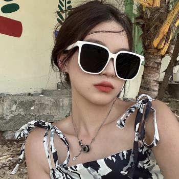 新款墨鏡女潮高級感ins韓版多邊形大框夏防紫外線太陽眼鏡網紅款