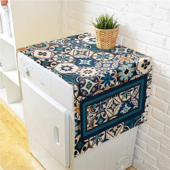 摩洛哥風格 冰箱防塵罩滾筒洗衣機罩蓋布微波爐單雙開門冰箱罩蓋
