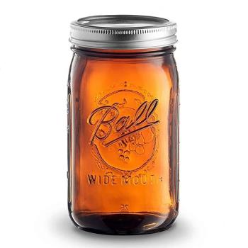 【梅森生活家】ball masonjar 美式鬥草茶色梅森罐咖啡豆密封罐