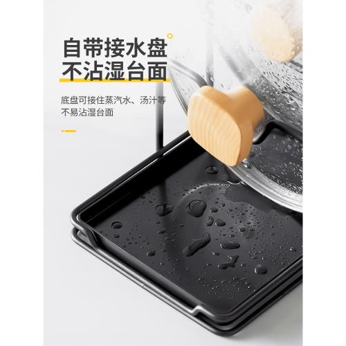 廚房鍋蓋架子臺面放置器坐式鍋鏟家用收納置物通用放鍋蓋神器支架|廚房