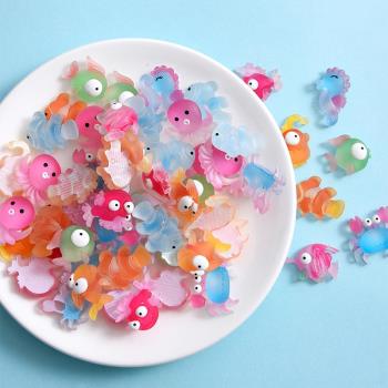 10款熱帶小魚樹脂擺件兒童玩具水族魚缸花卉造景創意烘焙蛋糕飾品