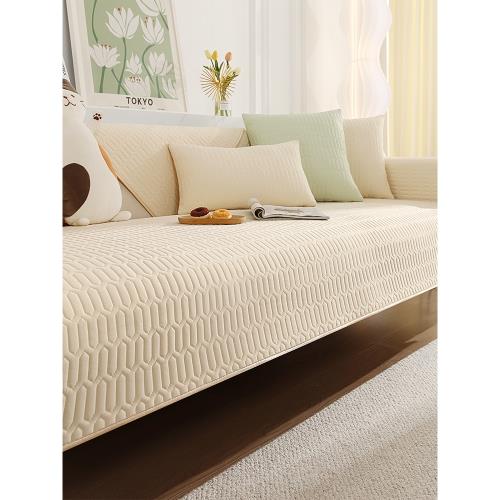 乳膠沙發墊子夏季涼席坐墊防滑皮沙發套罩夏天款涼墊冷感冰絲蓋布