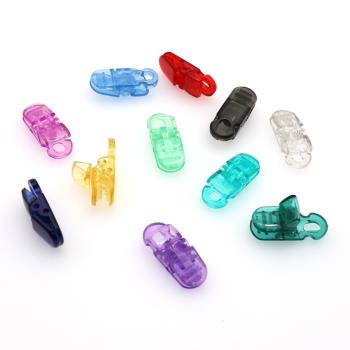 5mm小號塑料夾子安撫奶嘴夾助聽器配件夾鱷魚夾多用夾彩色透明夾