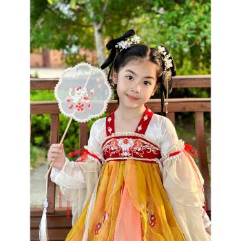 團扇女繡花團扇圓扇兒童古風漢服團扇子刺繡扇子跳舞蹈團扇子六一