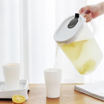 冰箱冷水壺大容量泡茶水杯家用套裝冰水瓶塑料涼水壺果汁茶飲料桶
