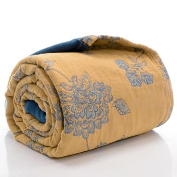 新品純棉寬邊四層紗布多功能毛巾被加大單雙人蓋毯床單空調夏涼被