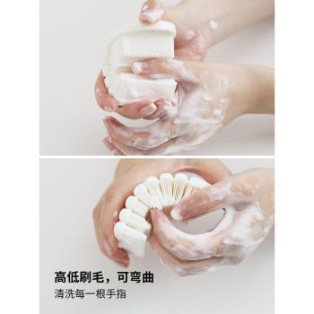 日本AISEN柔軟洗手刷兒童指甲縫清潔刷創意按摩刷指甲刷美甲腳刷