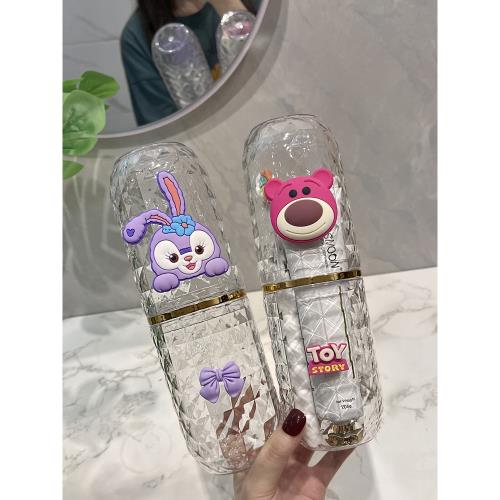 牙桶旅行便攜式可愛卡通刷牙杯兒童牙具牙膏牙刷旅游套裝收納盒