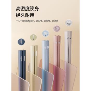 合金筷子一人一筷專人專用家用高檔2023新款耐高溫抗菌防滑分餐筷