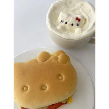 卡哇伊貓咪面包壓模可愛卡通小貓三明治模 diy米飯造型模具餅干模