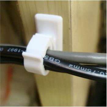 日式可粘式電線固定夾網線夾線器電話線 分線器整理夾 整理集線器