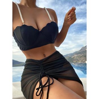 Womens new bikini beach swimsuit女式新款比基尼海灘裝泳衣
