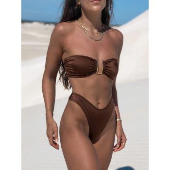 High waisted beach outfit sexy bikini套裝海灘裝性感比基尼
