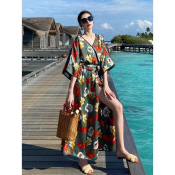 氣質馬爾代夫波西米亞沙灘裙