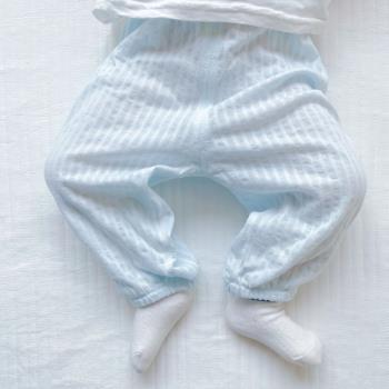 嬰兒男女小童輕薄透氣純棉防蚊褲