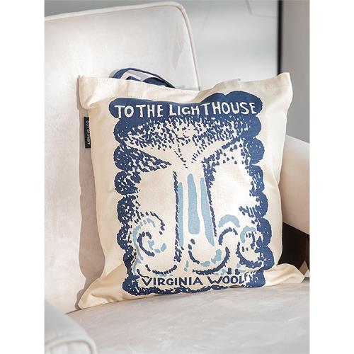 美國out of print文創帆布包休閑百搭帆布袋托特包通勤手提單肩包