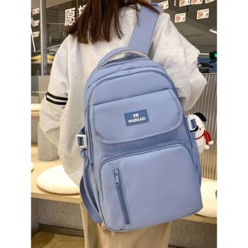 ins preppy style large capacity schoolbag for women simple
