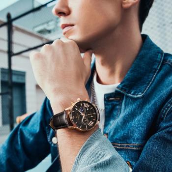 馬克華菲手表男士新款潮流時尚多功能表全自動男表夜光防水腕表