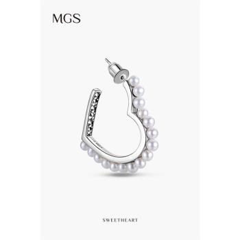 MGS甜心系列女潮流個性珍珠耳環
