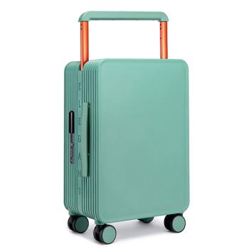 日系高顏值中置寬拉桿24寸行李箱