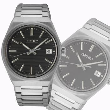 SEIKO 精工 CS系列簡約石英手錶-39mm(SUR557P1/6N52-00H0D)