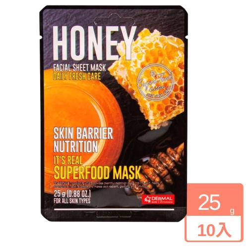【DERMAL 德瑪】蜂蜜滋潤緊緻面膜-10入